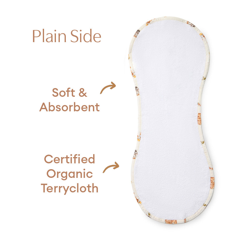 Bears Organic Cotton Burp Cloth - View 8