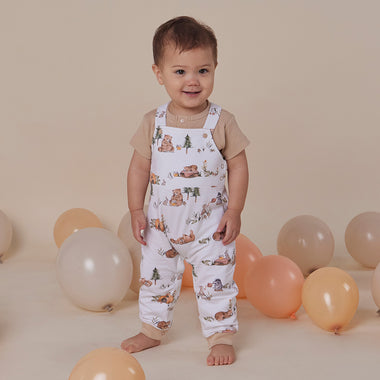 Bears Organic Snuggle Overalls | Snuggle Hunny