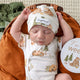 Bears Short Sleeve Organic Kimono Bodysuit - Thumbnail 4