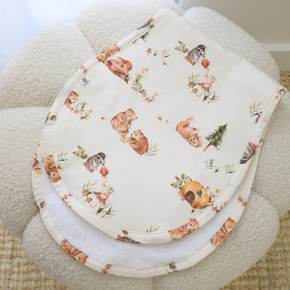 Bears Organic Cotton Burp Cloth - View 5