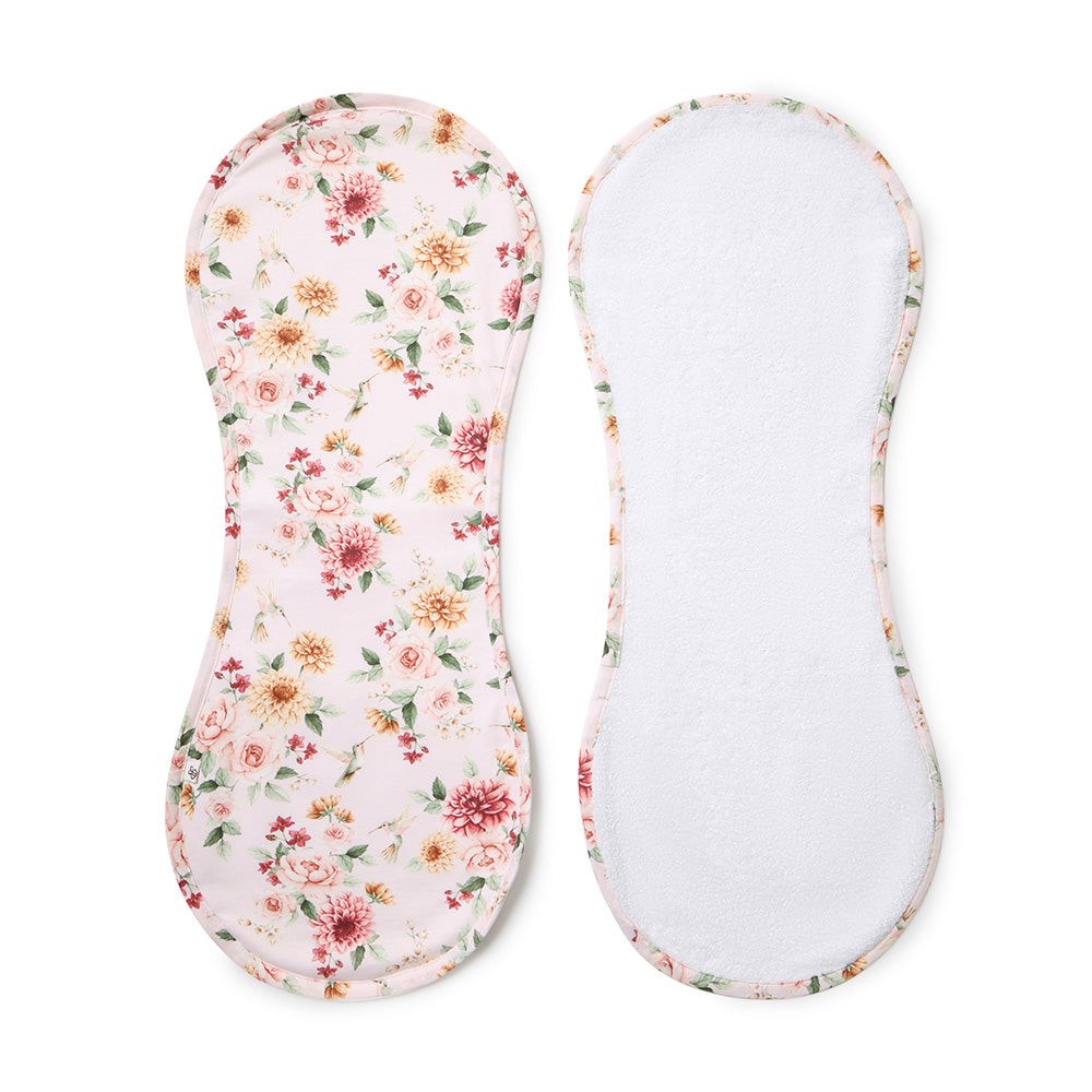 Birds & Blooms Organic Cotton Burp Cloth - View 2