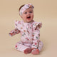 Birds & Blooms Organic Snugglesuit Convertible Romper with Frill - Thumbnail 1