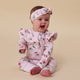Birds & Blooms Organic Snugglesuit Convertible Romper with Frill - Thumbnail 8