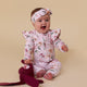 Birds & Blooms Organic Snugglesuit Convertible Romper with Frill - Thumbnail 5