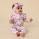 Birds & Blooms Organic Snugglesuit Convertible Romper with Frill - Thumbnail 9