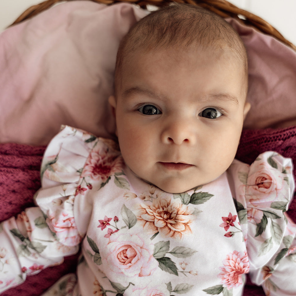 Birds & Blooms Long Sleeve Organic Dress - View 4