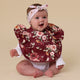 Floral Flutter Frill Snuggle Bib - Thumbnail 4