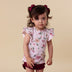 Birds & Blooms Organic Short Sleeve Top with Frill | Snuggle Hunny