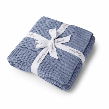 Blankets - River Diamond Knit Organic Baby Blanket