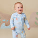 Blue Little Subs Organic Snugglesuit Convertible Romper - Thumbnail 7