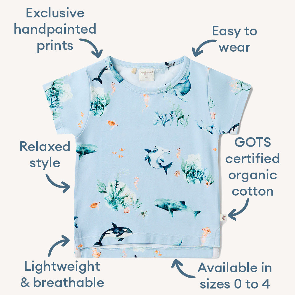 Blue Ocean Organic T-Shirt - View 4