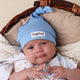 Bluebell Ribbed Organic Knotted Beanie - Thumbnail 1