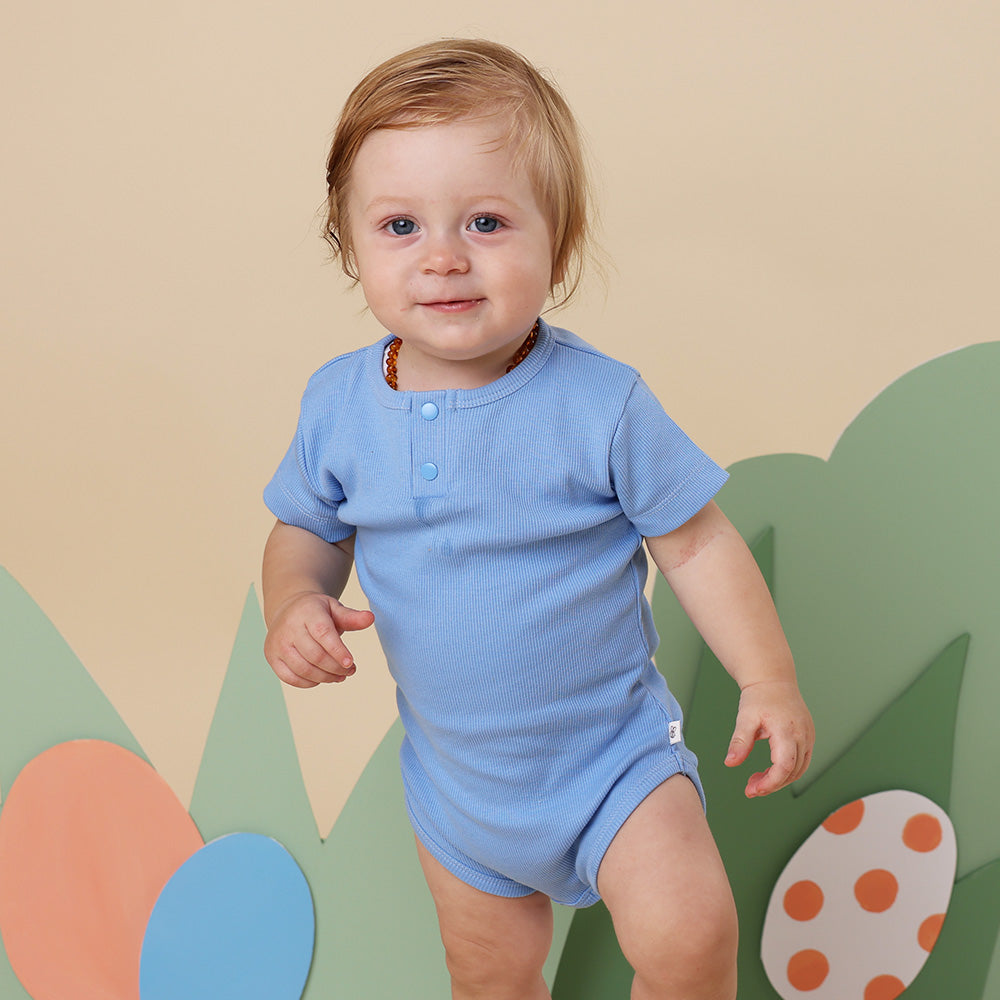 Bluebell Short Sleeve Organic Bodysuit - View 6