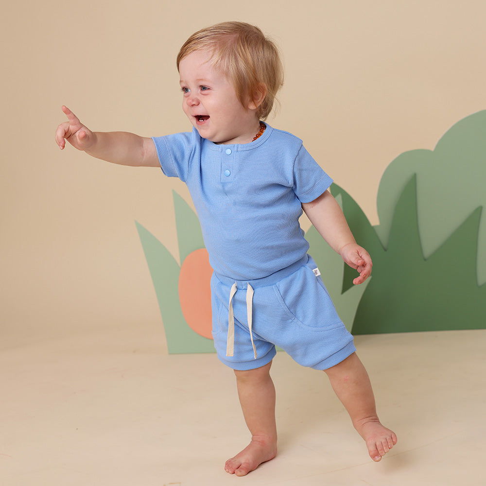 Bluebell Short Sleeve Organic Bodysuit - View 8