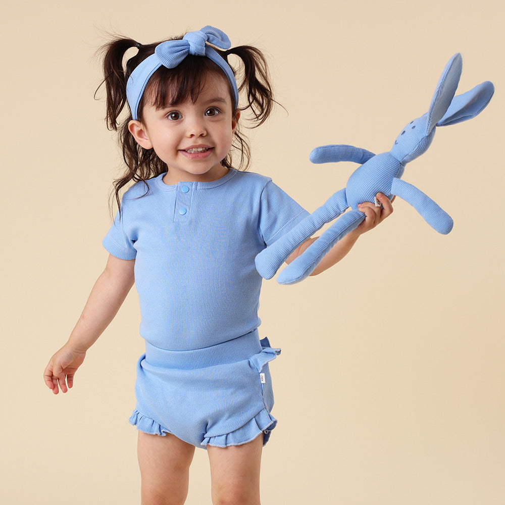 Bluebell Short Sleeve Organic Bodysuit - View 3