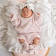 Blush Pink Oversized Cotton Knit Jumper - Thumbnail 1