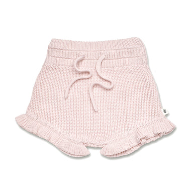 Blush Pink Organic Cotton Knit Bloomers | Snuggle Hunny