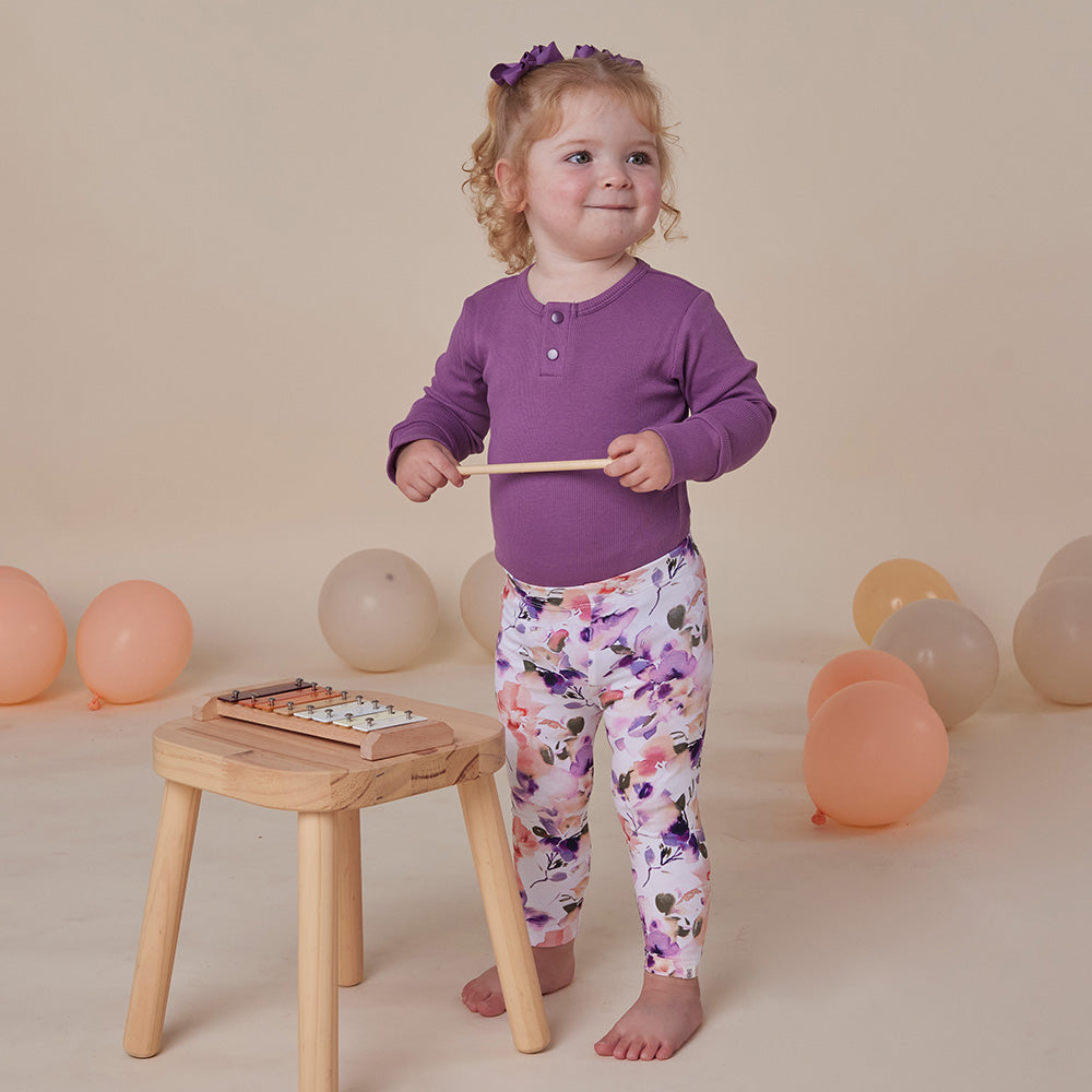 Blushing Beauty Organic Leggings - View 4