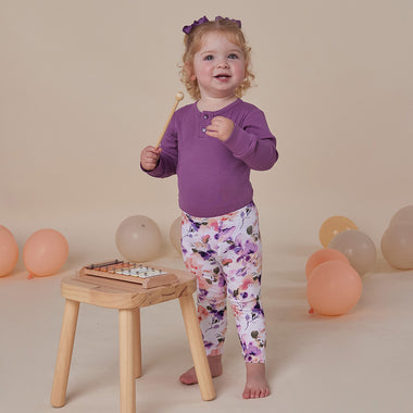 Blushing Beauty Organic Leggings | Snuggle Hunny