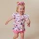 Blushing Beauty Organic Short Sleeve Top with Frill - Thumbnail 3