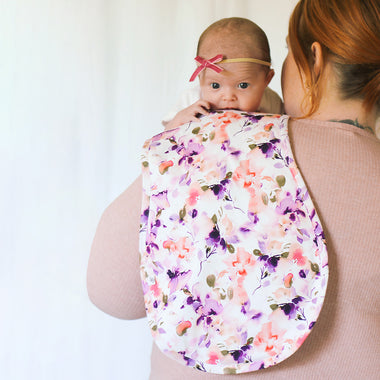 Blushing Beauty Organic Cotton Burp Cloth | Snuggle Hunny