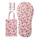 Bundle - Blushing Beauty Pram Liner & Strap Cover Set - Thumbnail 1