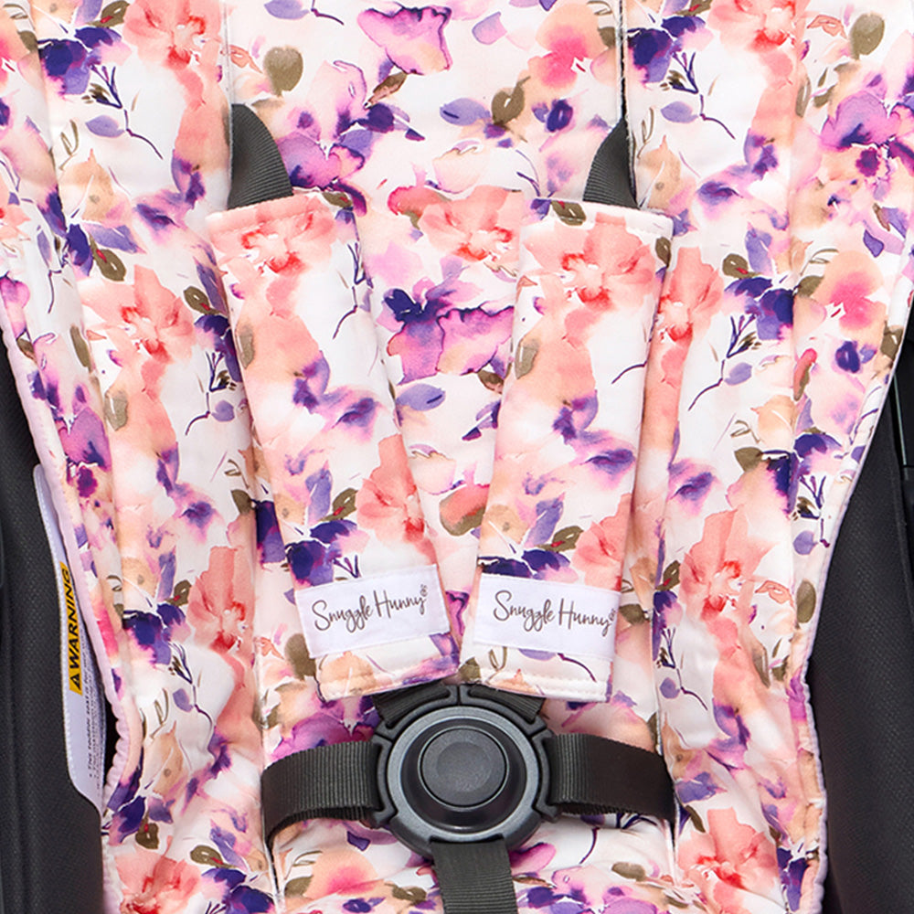 Blushing Beauty Universal Reversible Pram Strap Covers - View 2