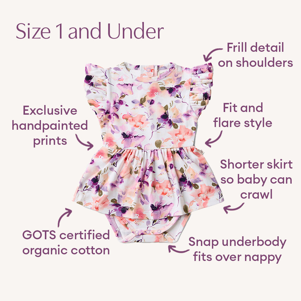 Blushing Beauty Short Sleeve Organic Dress - View 4