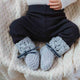 Blue Merino Wool Bonnet & Booties - Thumbnail 5