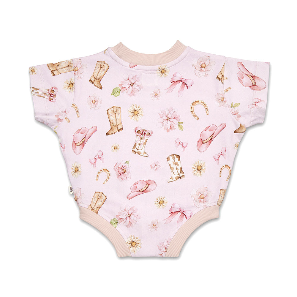 Boots & Bows Organic Oversized Romper - View 10