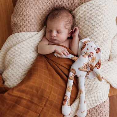 Bronze Organic Muslin Wrap-Snuggle Hunny
