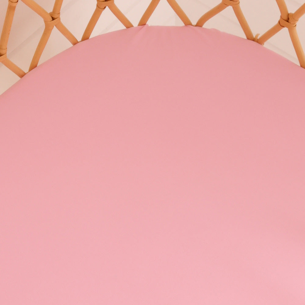 Bubblegum Organic Bassinet Sheet / Change Pad Cover - View 3