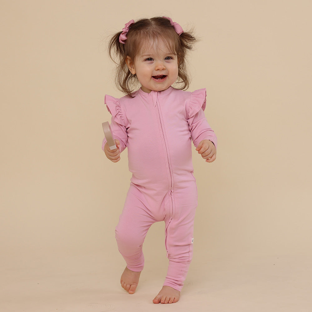 Bubblegum Organic Snugglesuit Convertible Romper - View 3