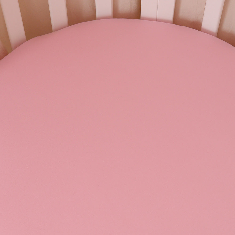 Bubblegum Organic Fitted Cot Sheet - View 3
