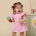 Bubblegum Short Sleeve Organic Dress | Snuggle Hunny