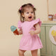 Bubblegum Short Sleeve Organic Dress - Thumbnail 1
