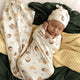 Bumblebees Organic Jersey Wrap & Beanie Set - Thumbnail 8