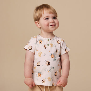 Bumblebees Organic Short Sleeve Top | Snuggle Hunny