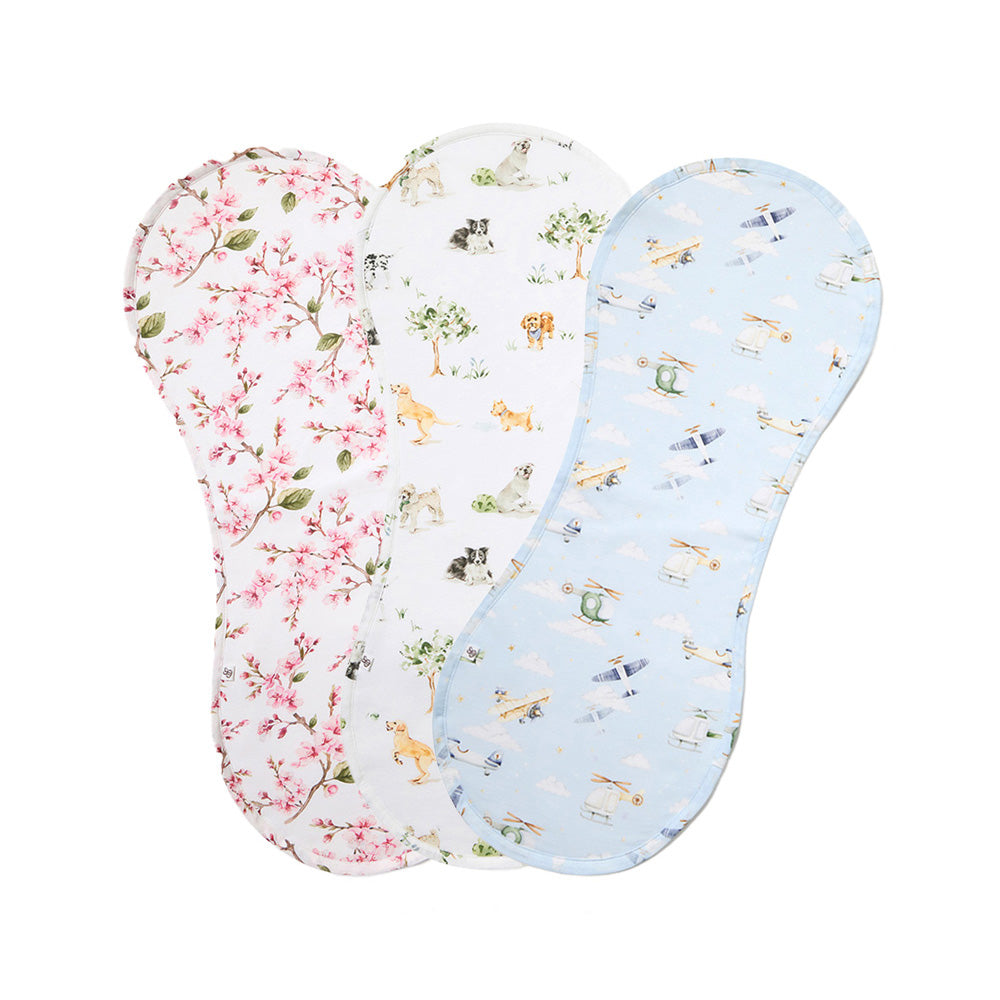 Organic Burp Cloth 3 Pack - Pick Your Prints - View 1