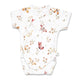 Butterfly Short Sleeve Organic Kimono Bodysuit - Thumbnail 2
