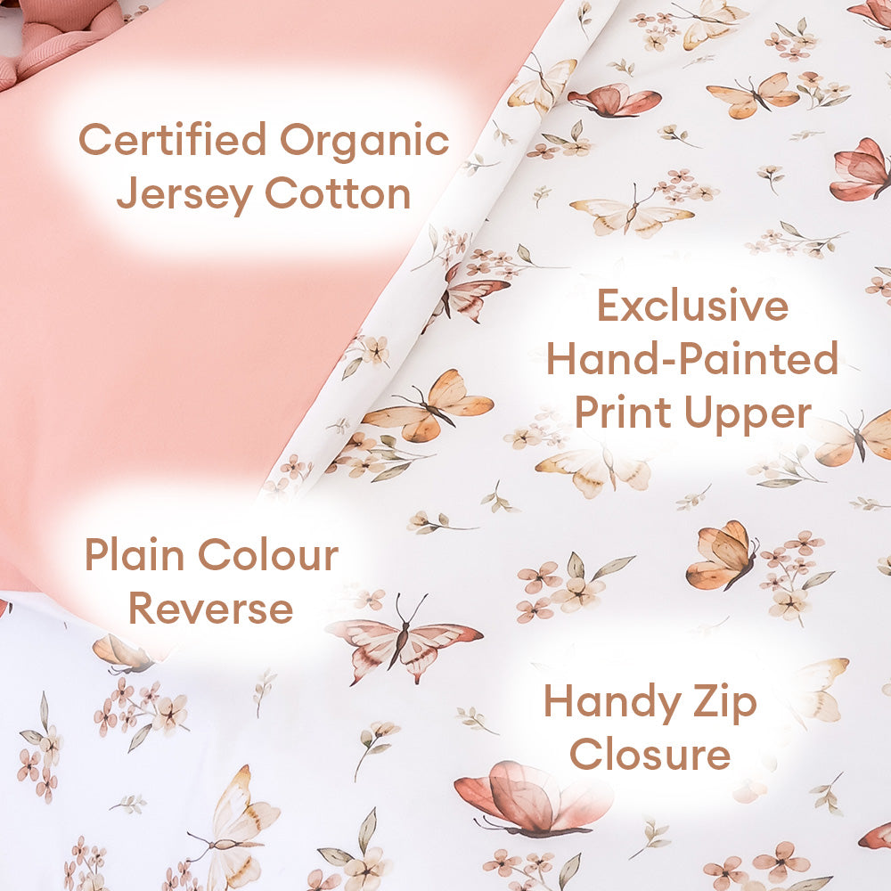 Butterfly Organic Cotton Quilt Cover - View 4
