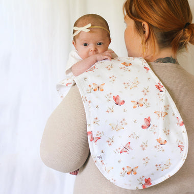 Butterfly Organic Cotton Burp Cloth | Snuggle Hunny
