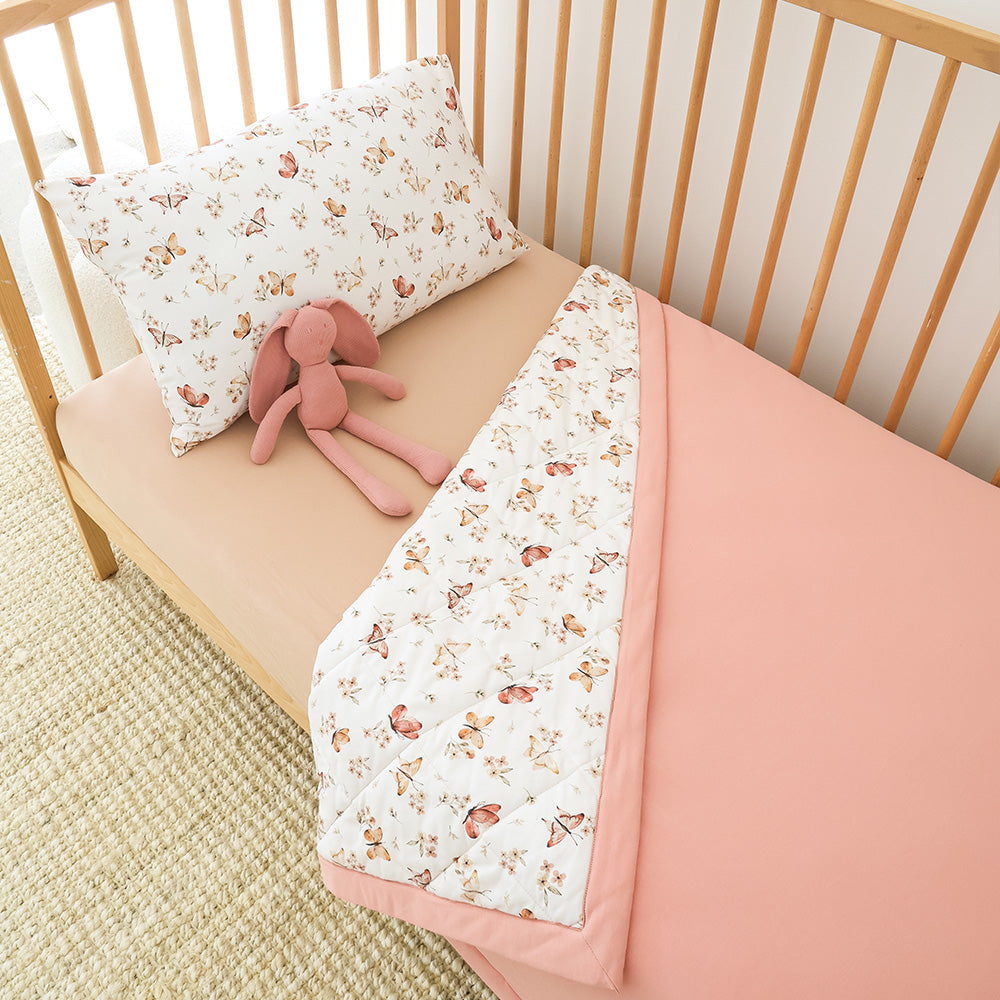 Butterfly Organic Cotton Cot Comforter - View 8