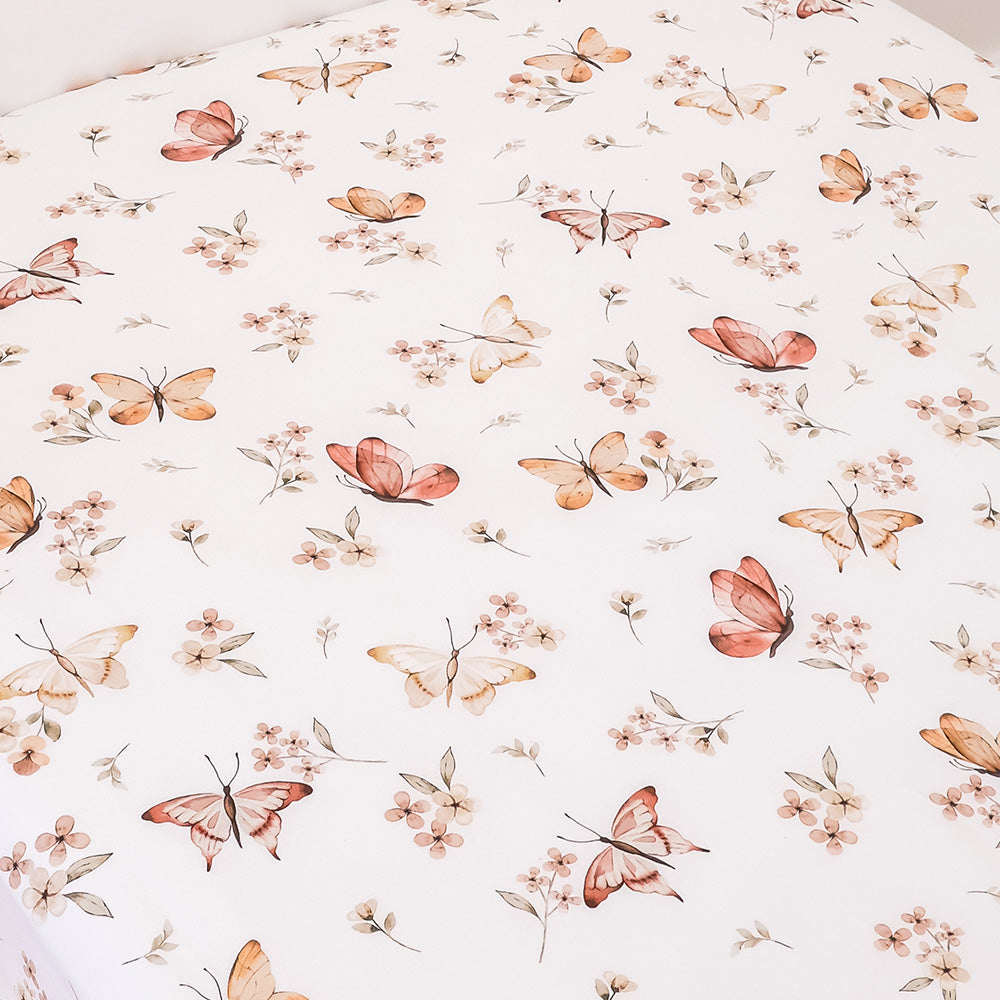 Butterfly Organic Cotton Fitted Sheet - View 2