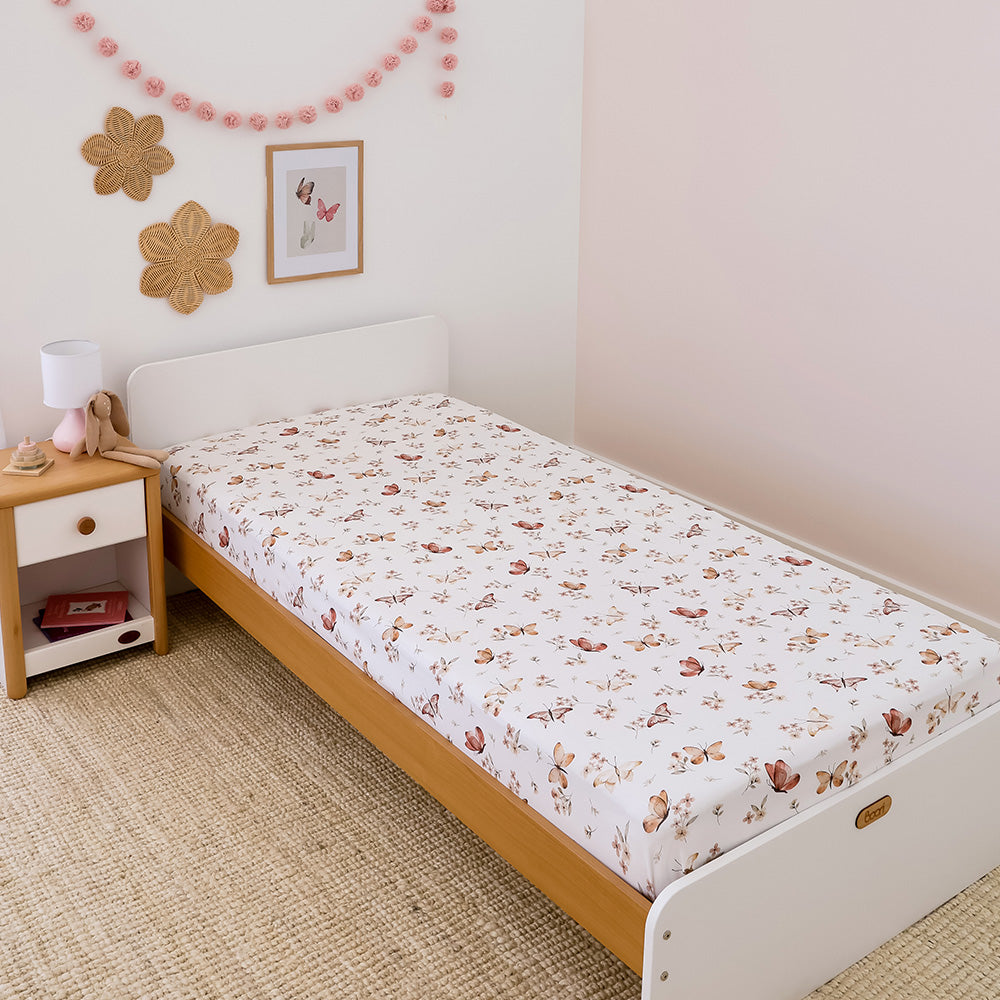 Butterfly Organic Cotton Fitted Sheet - View 1
