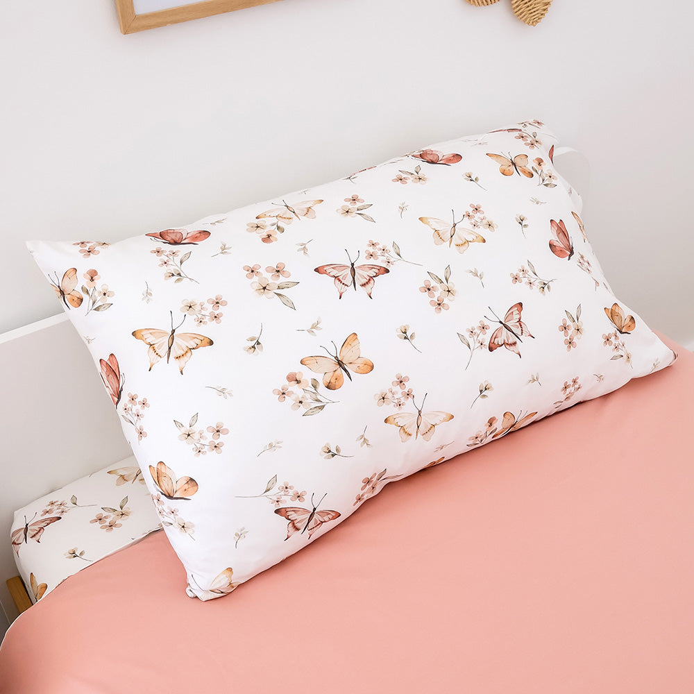 Butterfly Organic Cotton Single Pillowcase - View 3