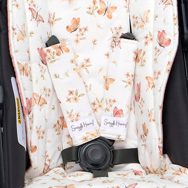 Butterfly Universal Pram Strap Covers | Snuggle Hunny