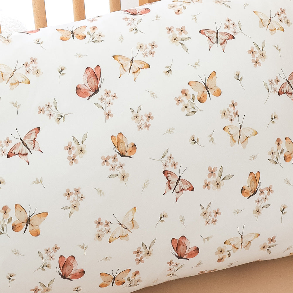Butterfly Organic Cotton Toddler Pillowcase - View 2