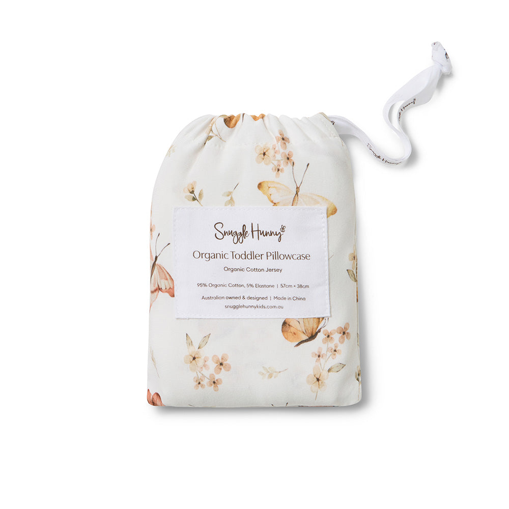 Butterfly Organic Cotton Toddler Pillowcase - View 4