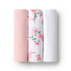 Large Organic Muslin Wraps 3 Pack - Camille/Milk/Fairytale - Thumbnail 2